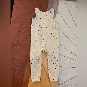 SOLD: Hanna Andersson Confetti Reversible Romper - Size 3
